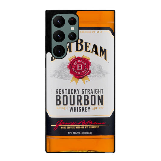 JIM BEAM WHISKEY BOTTLE Samsung Galaxy S22 Ultra Case Cover