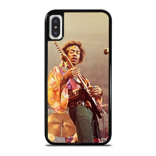 JIMI HENDRIX AND GUITAR iPhone X / XS Case Cover