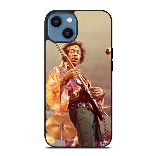 JIMI HENDRIX AND GUITAR iPhone 14 Case Cover
