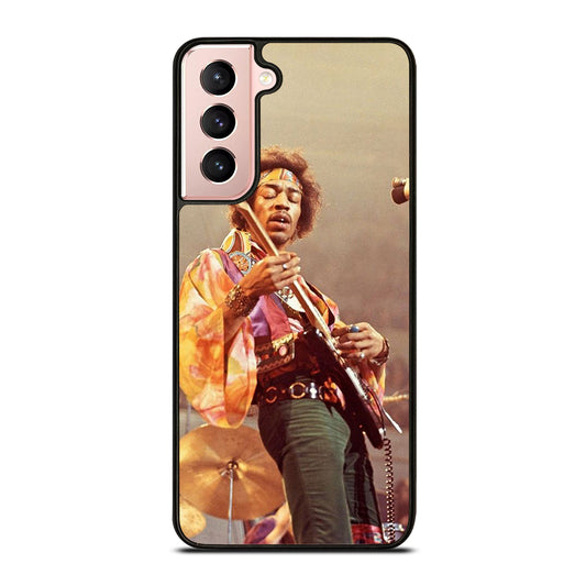 JIMI HENDRIX AND GUITAR Samsung Galaxy S21 Case Cover