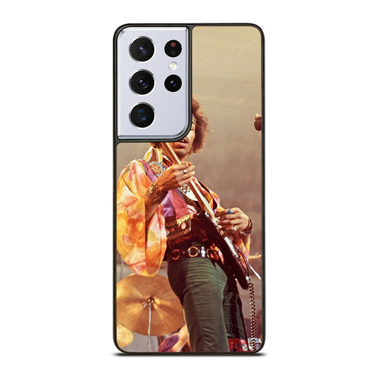 JIMI HENDRIX AND GUITAR Samsung Galaxy S21 Ultra Case Cover