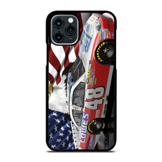 JIMMIE JOHNSON NASCAR AMERICAN FLAG iPhone 11 Pro Case Cover