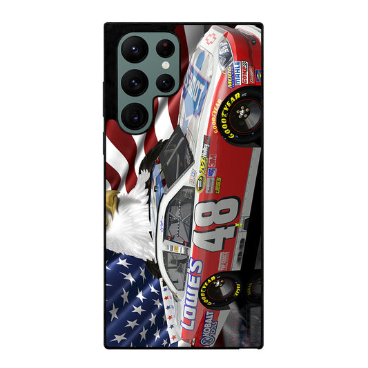 JIMMIE JOHNSON NASCAR AMERICAN FLAG Samsung Galaxy S22 Ultra Case Cover