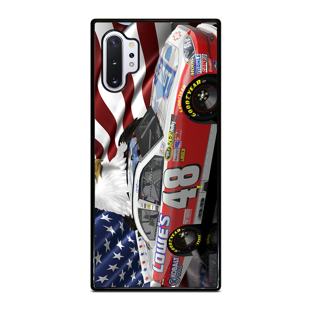 JIMMIE JOHNSON NASCAR AMERICAN FLAG Samsung Galaxy Note 10 Plus Case Cover