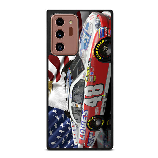 JIMMIE JOHNSON NASCAR AMERICAN FLAG Samsung Galaxy Note 20 Ultra Case Cover