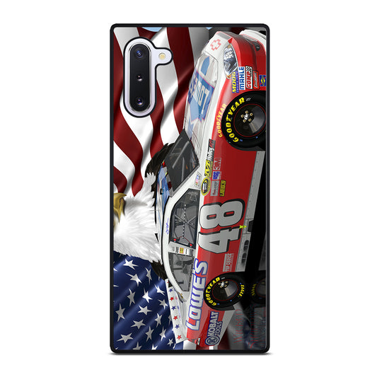 JIMMIE JOHNSON NASCAR AMERICAN FLAG Samsung Galaxy Note 10 Case Cover