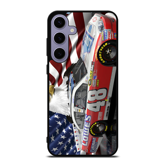 JIMMIE JOHNSON NASCAR AMERICAN FLAG Samsung Galaxy S24 Plus Case Cover