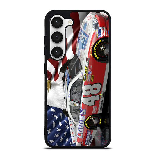 JIMMIE JOHNSON NASCAR AMERICAN FLAG Samsung Galaxy S23 Case Cover