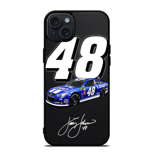 JIMMIE JOHNSON NASCAR SIGNATURE iPhone 15 Plus Case Cover