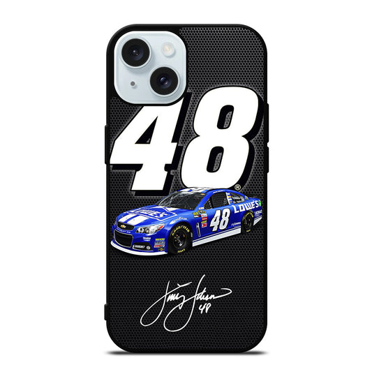 JIMMIE JOHNSON NASCAR SIGNATURE iPhone 15 Case Cover