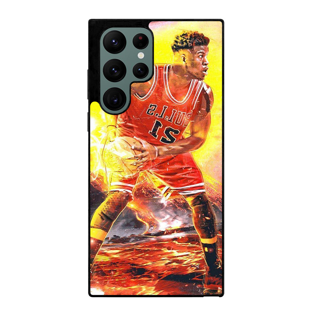 JIMMY BUTLER FLAME CHICAGO BULLS Samsung Galaxy S22 Ultra Case Cover