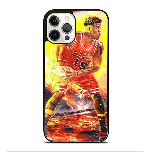 JIMMY BUTLER FLAME CHICAGO BULLS iPhone 12 Pro Case Cover