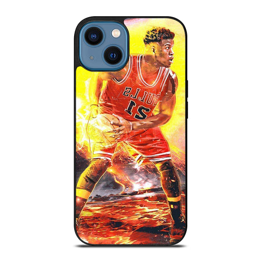 JIMMY BUTLER FLAME CHICAGO BULLS iPhone 14 Case Cover