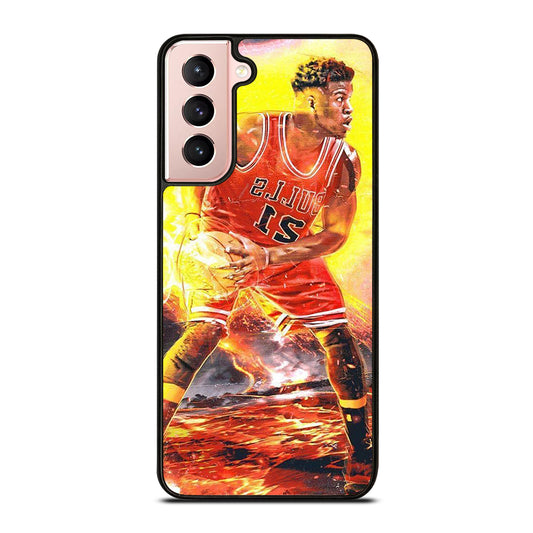 JIMMY BUTLER FLAME CHICAGO BULLS Samsung Galaxy S21 Case Cover