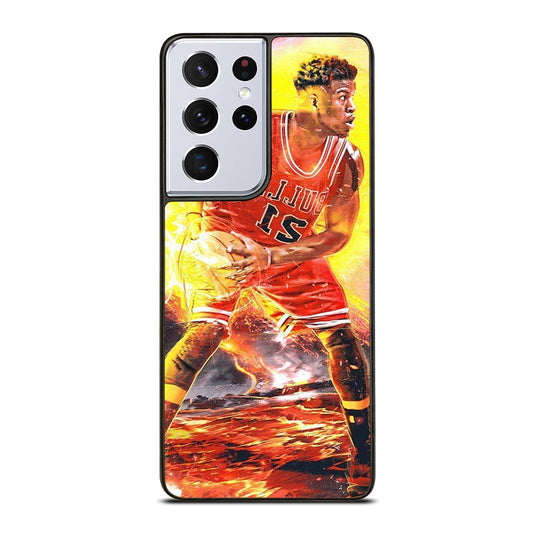 JIMMY BUTLER FLAME CHICAGO BULLS Samsung Galaxy S21 Ultra Case Cover