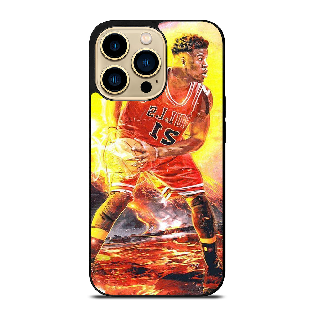 JIMMY BUTLER FLAME CHICAGO BULLS iPhone 14 Pro Max Case Cover