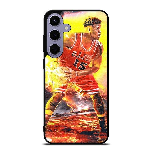 JIMMY BUTLER FLAME CHICAGO BULLS Samsung Galaxy S24 Plus Case Cover