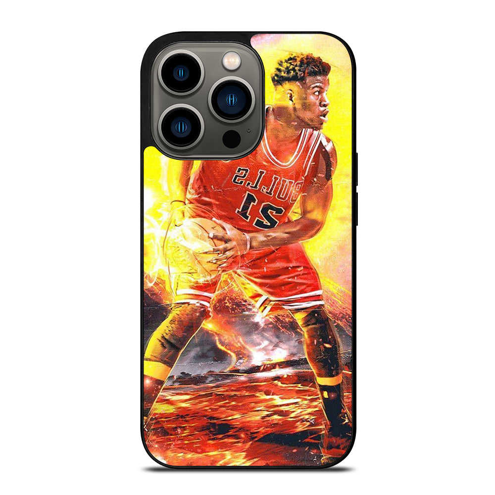 JIMMY BUTLER FLAME CHICAGO BULLS iPhone 13 Pro Case Cover