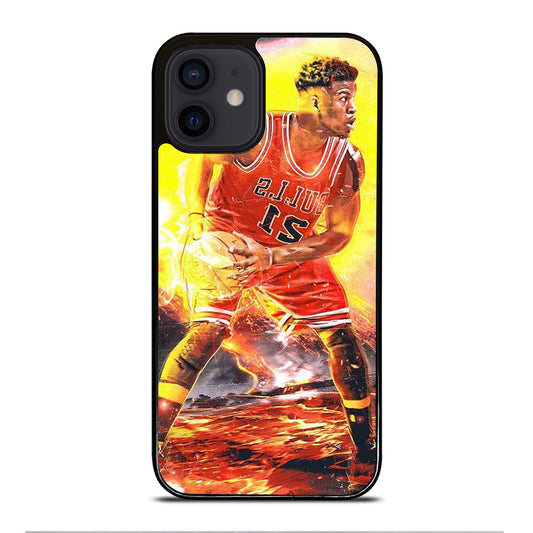 JIMMY BUTLER FLAME CHICAGO BULLS iPhone 12 Mini Case Cover