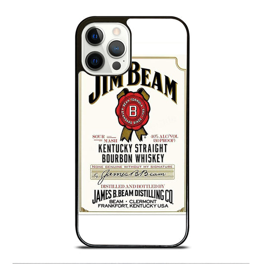 JIM BEAM BOURBON WHISKEY LABEL iPhone 12 Pro Case Cover