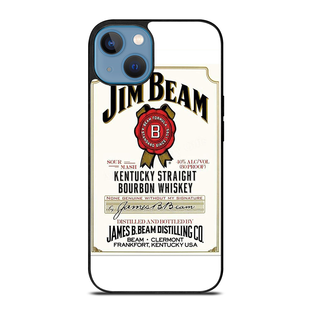 JIM BEAM BOURBON WHISKEY LABEL iPhone 13 Case Cover