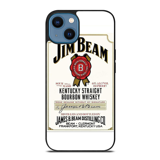 JIM BEAM BOURBON WHISKEY LABEL iPhone 14 Case Cover