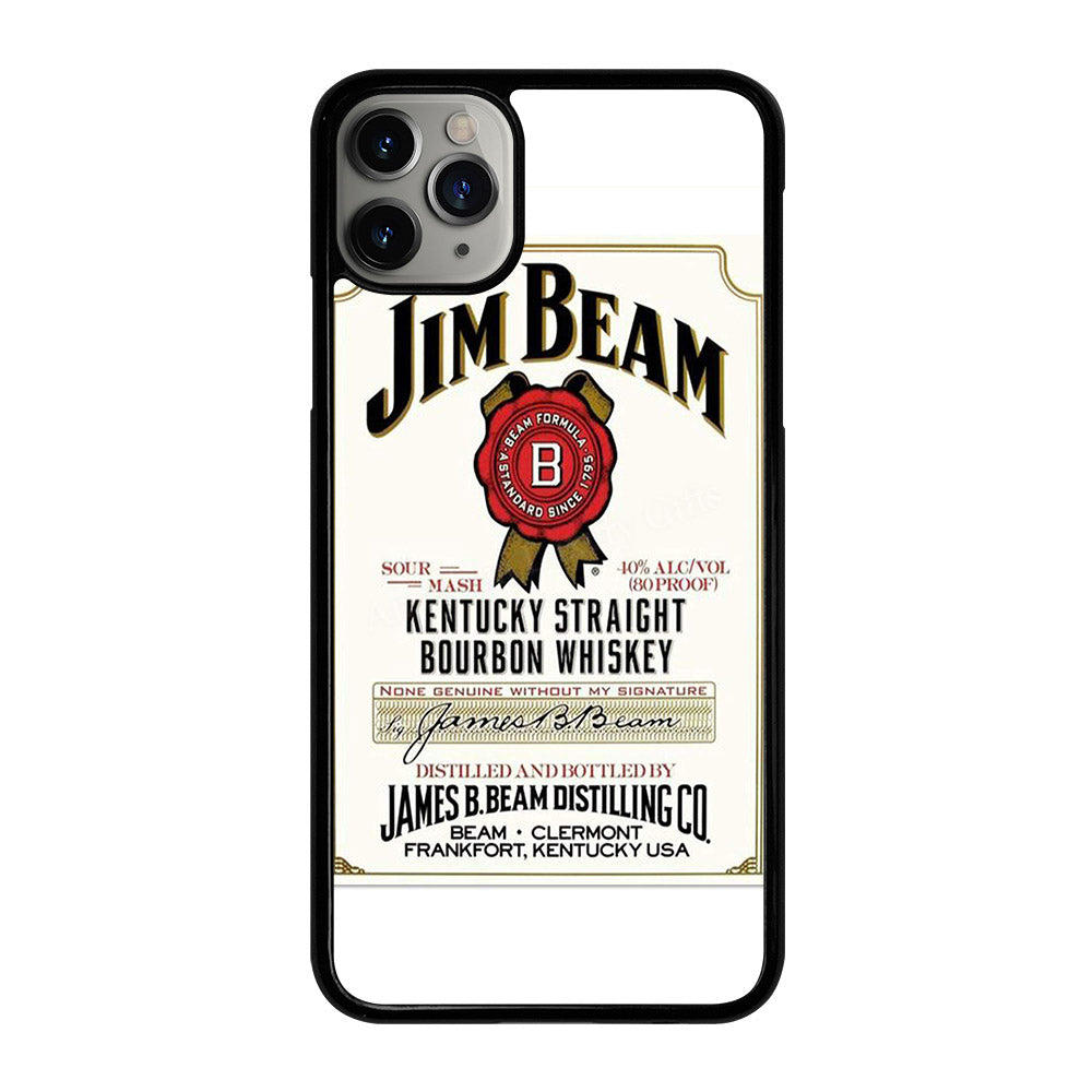 JIM BEAM BOURBON WHISKEY LABEL iPhone 11 Pro Max Case Cover