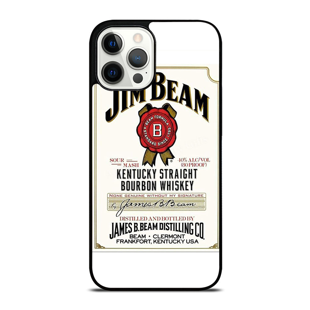 JIM BEAM BOURBON WHISKEY LABEL iPhone 12 Pro Max Case Cover