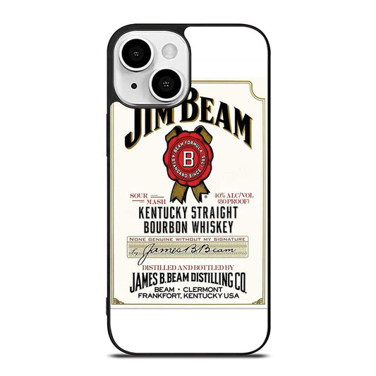JIM BEAM BOURBON WHISKEY LABEL iPhone 13 Mini Case Cover
