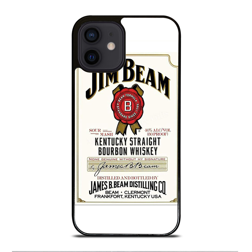 JIM BEAM BOURBON WHISKEY LABEL iPhone 12 Mini Case Cover