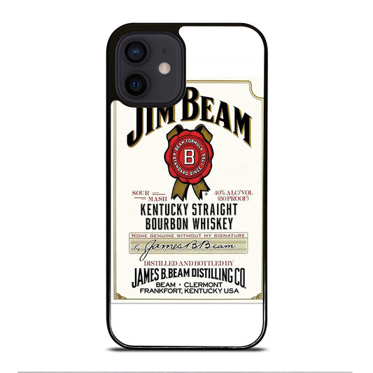 JIM BEAM BOURBON WHISKEY LABEL iPhone 12 Mini Case Cover