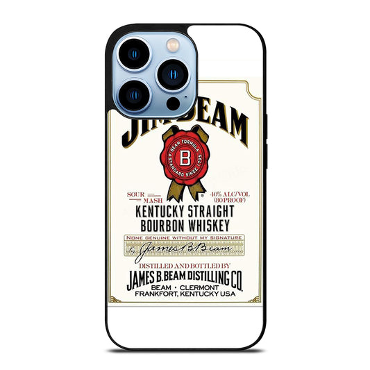 JIM BEAM BOURBON WHISKEY LABEL iPhone 13 Pro Max Case Cover