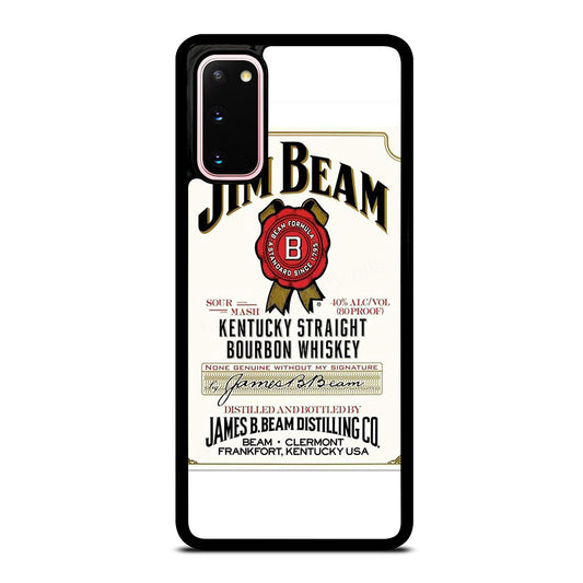 JIM BEAM BOURBON WHISKEY LABEL Samsung Galaxy S20 Case Cover