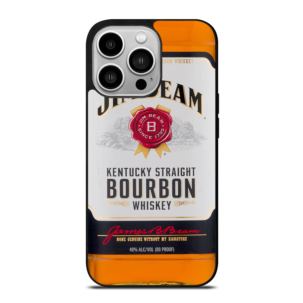 JIM BEAM WHISKEY BOTTLE iPhone 14 Pro Case Cover