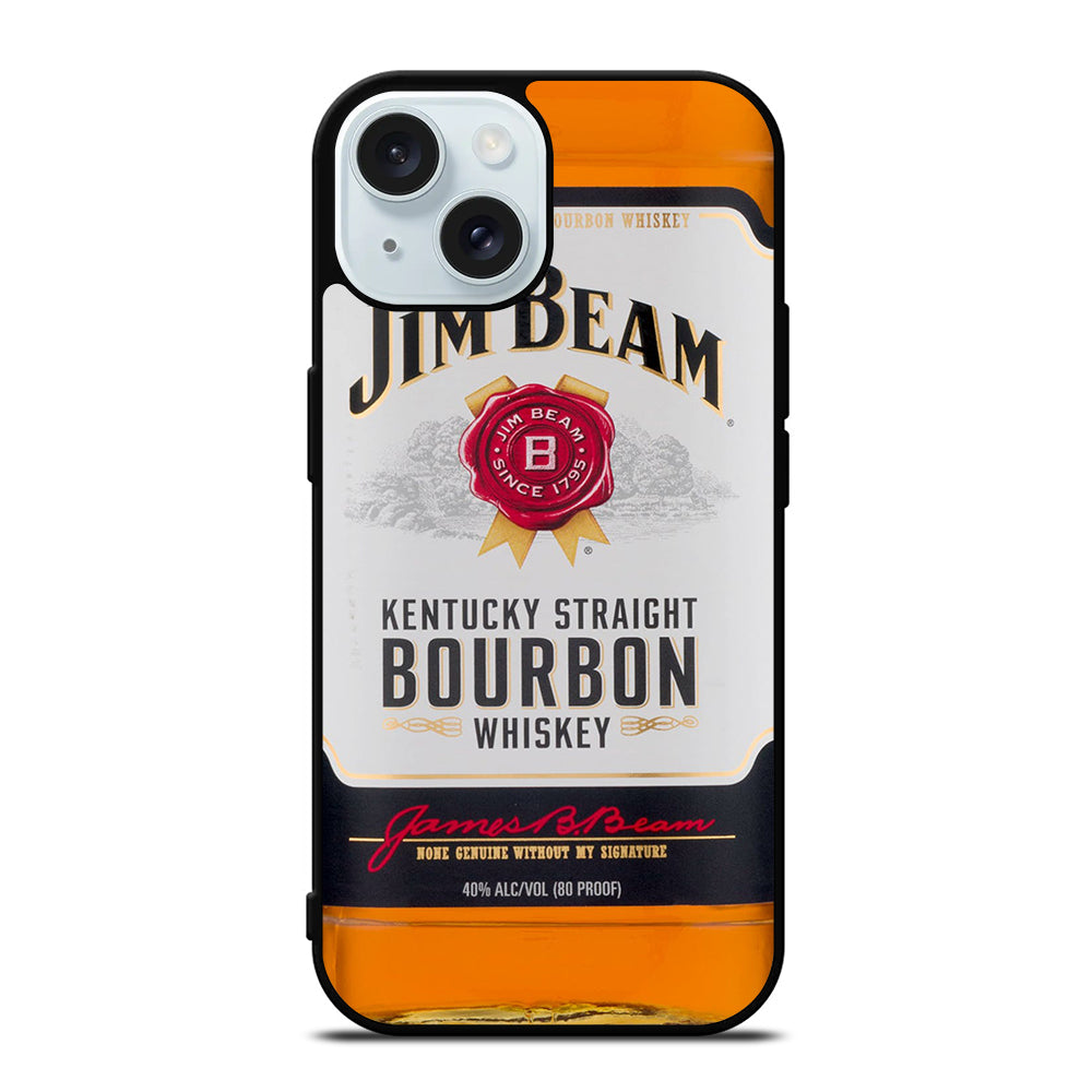 JIM BEAM WHISKEY BOTTLE iPhone 15 Case Cover