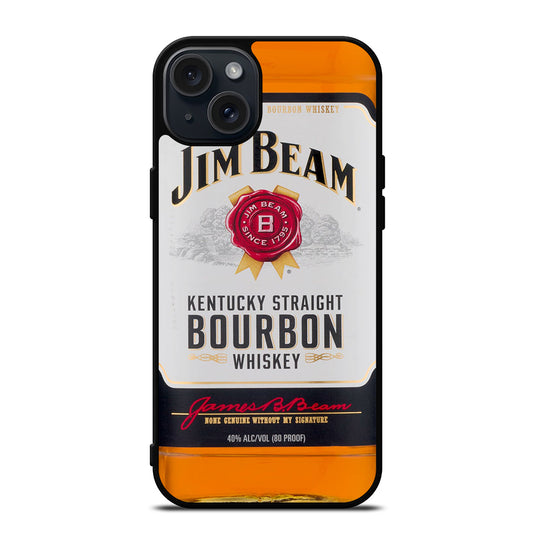 JIM BEAM WHISKEY BOTTLE iPhone 15 Plus Case Cover