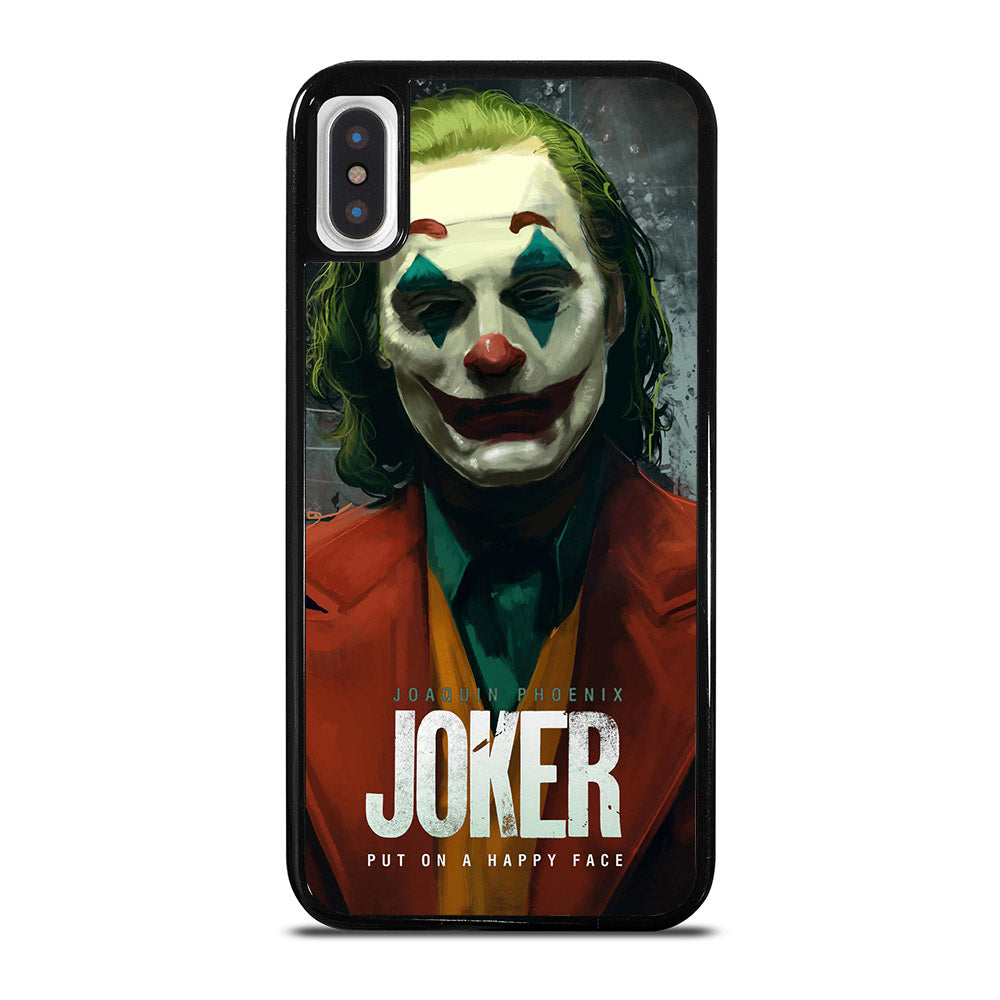 JOAQUIN PHOENIX JOKER HAPPY FACE 2 iPhone X / XS Case Cover