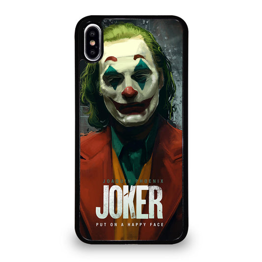 JOAQUIN PHOENIX JOKER HAPPY FACE 2 iPhone XS Max Case Cover