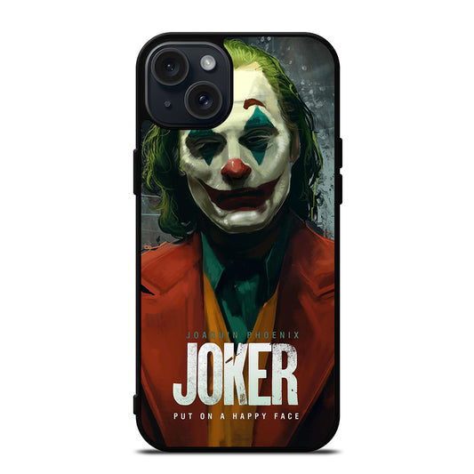 JOAQUIN PHOENIX JOKER HAPPY FACE 2 iPhone 15 Plus Case Cover