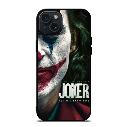 JOAQUIN PHOENIX JOKER HAPPY FACE iPhone 15 Plus Case Cover