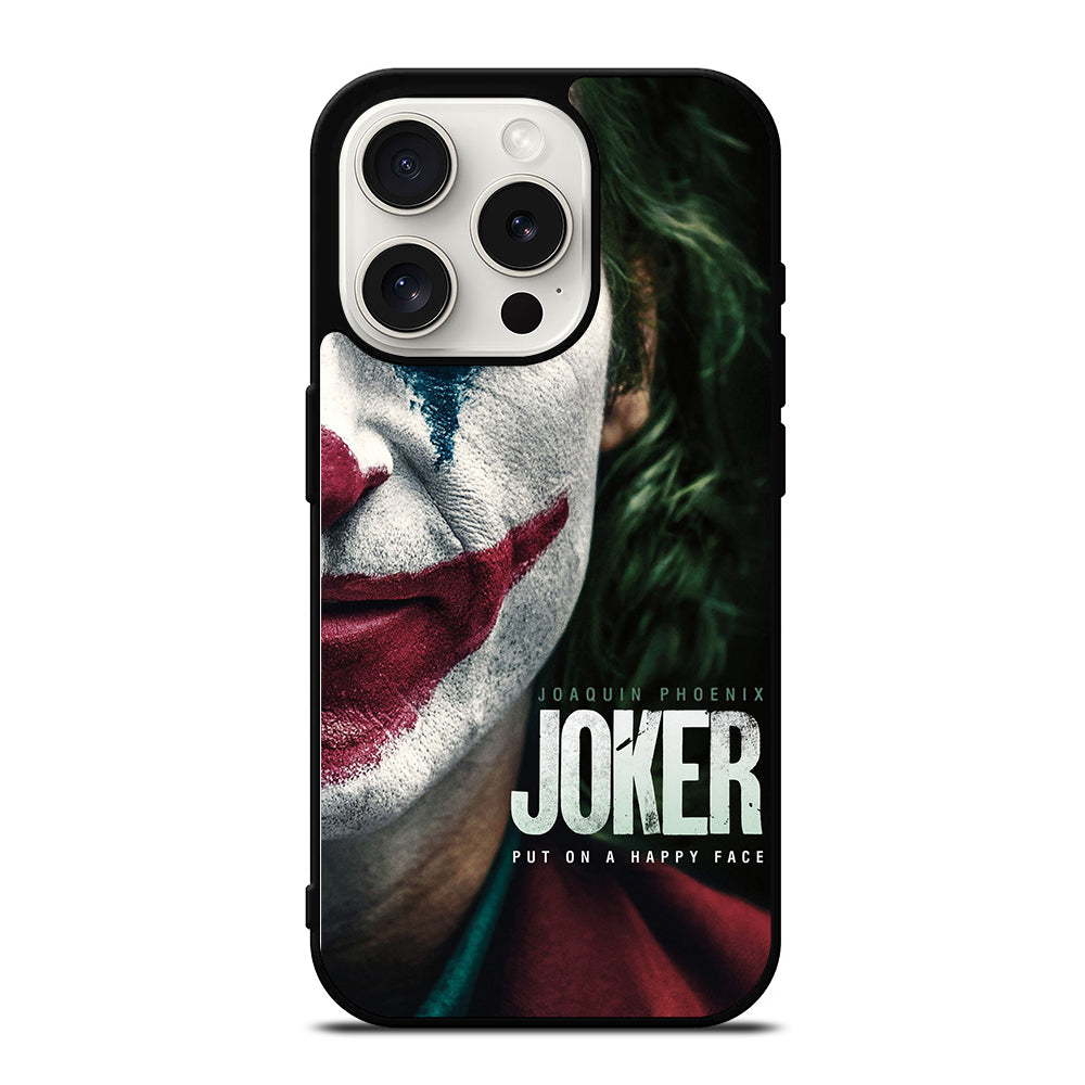 JOAQUIN PHOENIX JOKER HAPPY FACE iPhone 15 Pro Case Cover