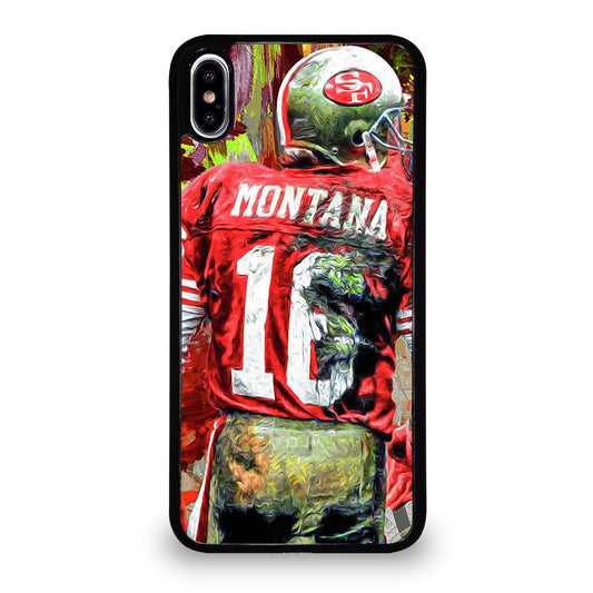 JOE MONTANA 49ERS ART iPhone XS Max Case Cover