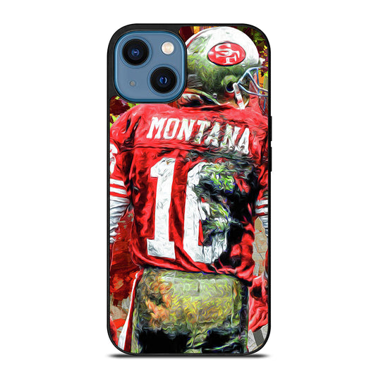 JOE MONTANA 49ERS ART iPhone 14 Case Cover
