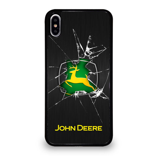 JOHN DEERE CRACKED GLASS LOGO iPhone XS Max Case Cover