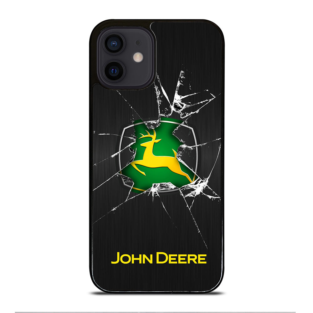 JOHN DEERE CRACKED GLASS LOGO iPhone 12 Mini Case Cover