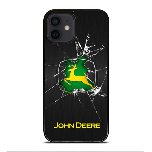 JOHN DEERE CRACKED GLASS LOGO iPhone 12 Mini Case Cover