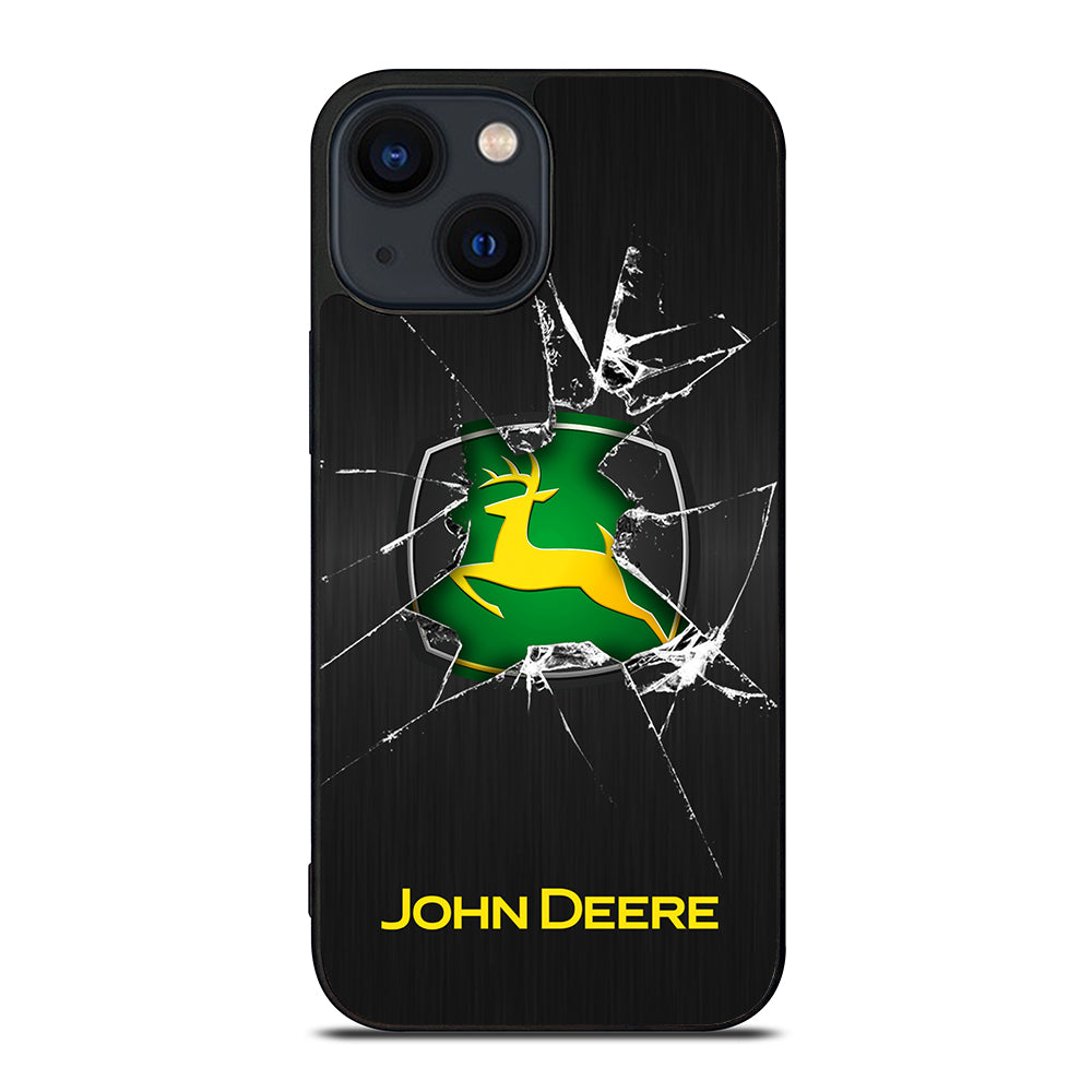 JOHN DEERE CRACKED GLASS LOGO iPhone 14 Plus Case Cover