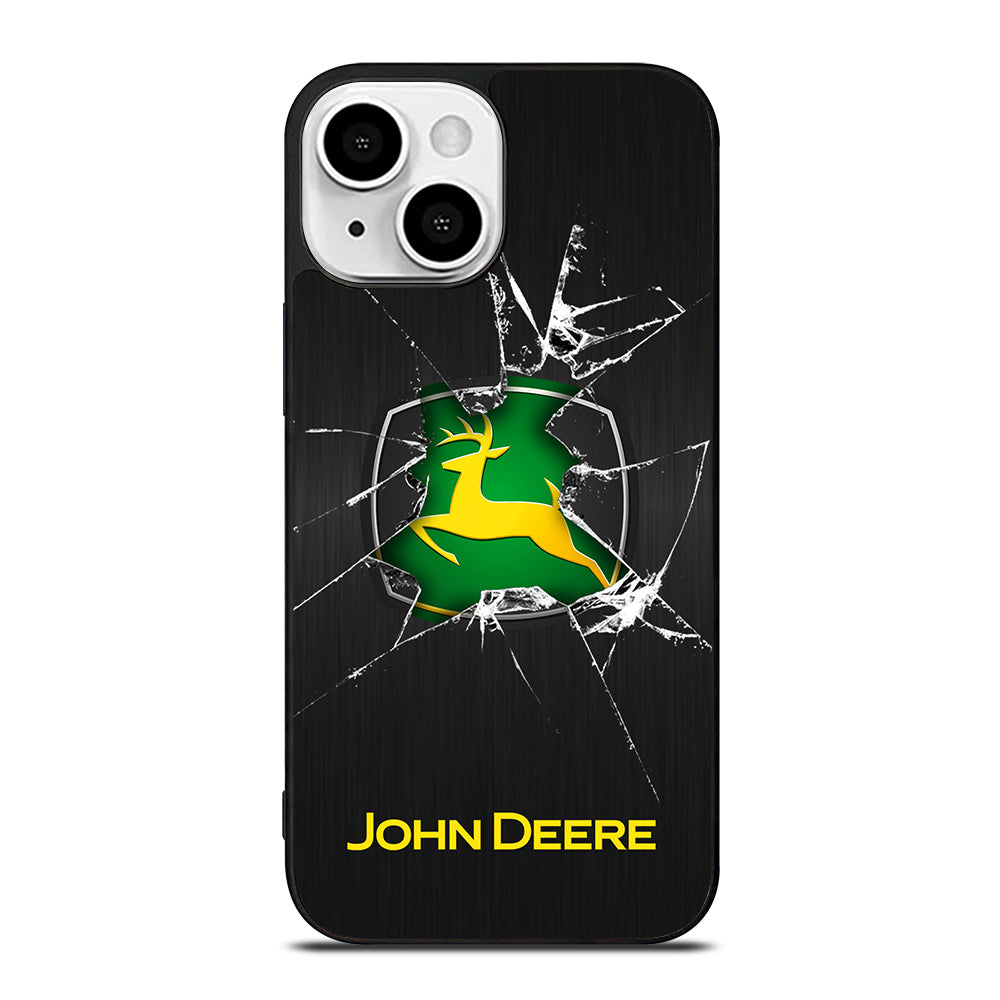 JOHN DEERE CRACKED GLASS LOGO iPhone 13 Mini Case Cover