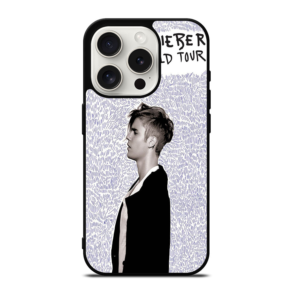 JUSTIN BIEBER PURPOSE WORLD TOUR iPhone 15 Pro Case Cover