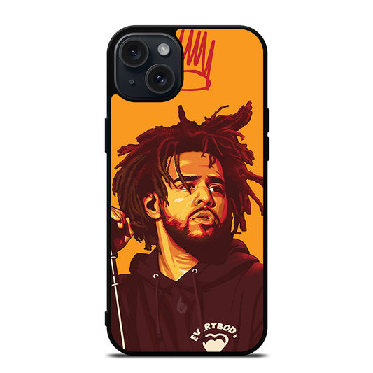 J COLE RAPPER ART iPhone 15 Plus Case Cover